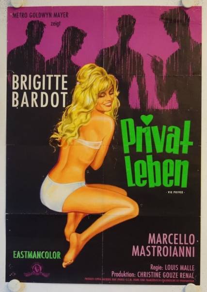 Vie Privee - A very private Affair original release german movie poster